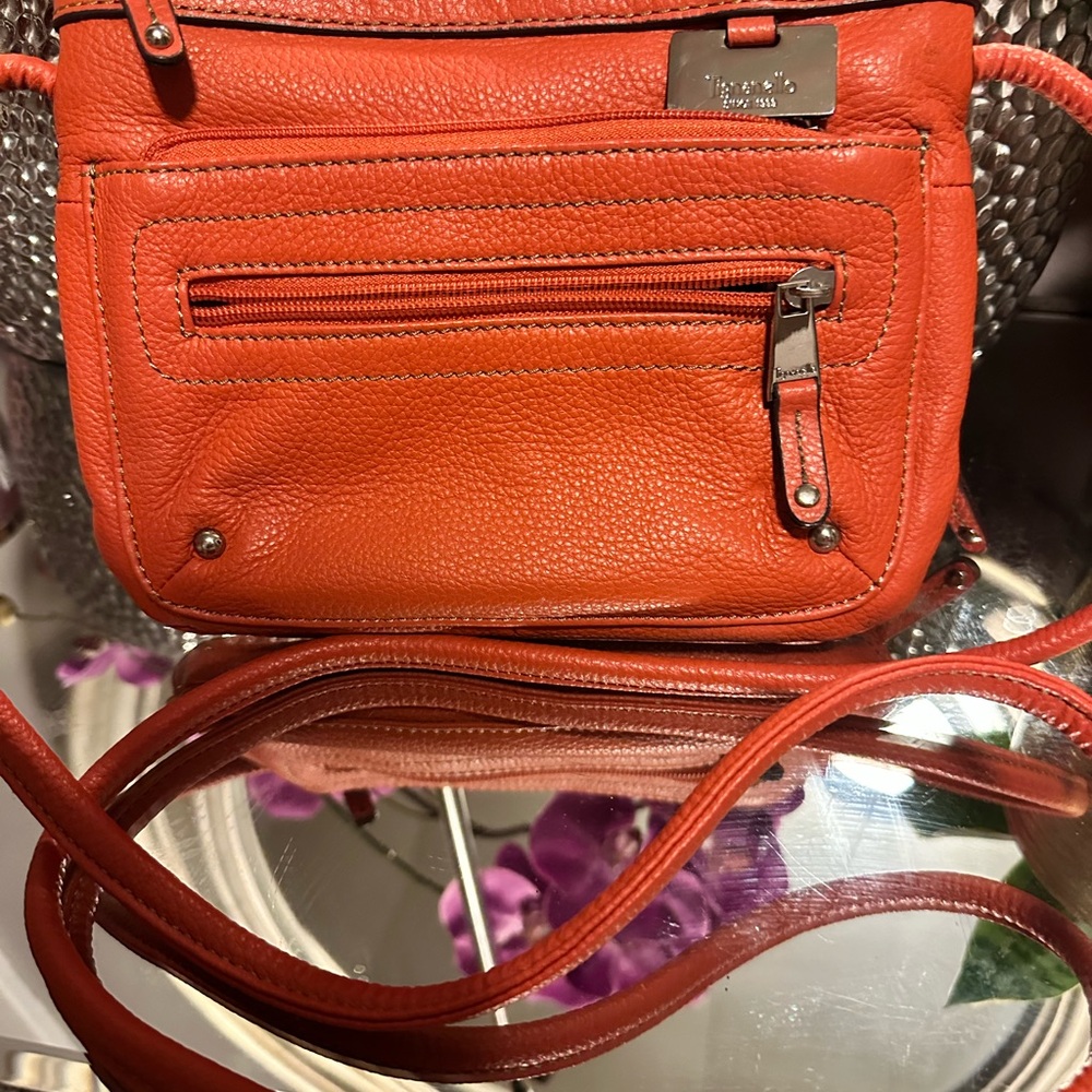 Tignanello Orange Crossbody Bag - Picture 2 of 9